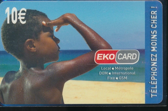 Carta Prepagata Dom / Tom Eko Card Ile Da La Reunion Martinique Rif. Abc 29/1