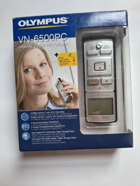 Olympus VN-6500PC Digital Voice Recorder Dictaphone