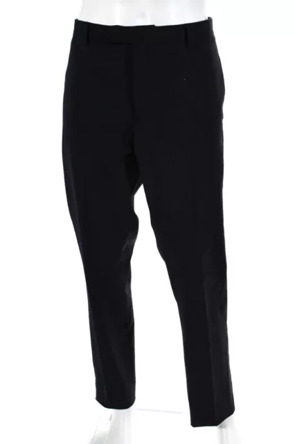 FRANK & OAK Mens Slim Leg Laurier Dress Pants Black Wool Size 36X34 $41 ...