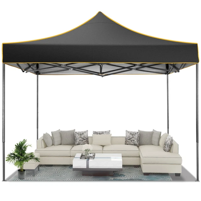 3x3m Pavillon Faltpavillon Partyzelt Wasserdicht Gartenpavillon mit Seitenteile