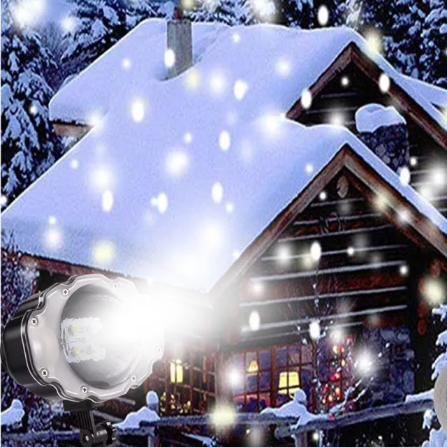 lampada a laser neve proiettore di luce fiocco di neve lampada luci di natale