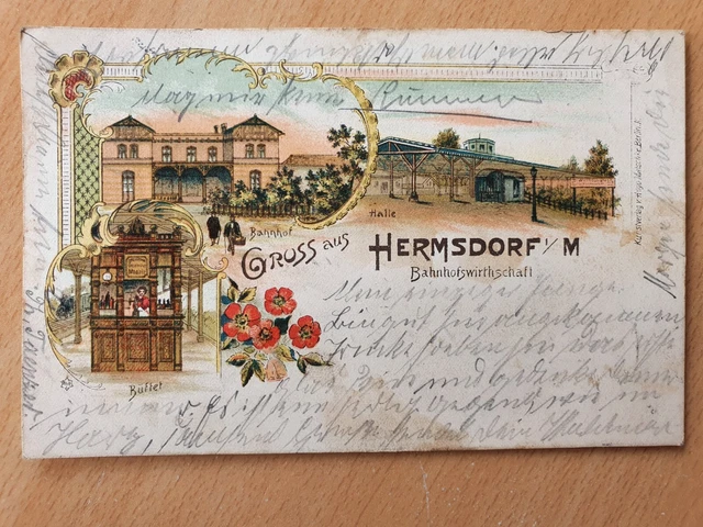 AK BERLIN HERMSDORF Bahnhof EUR 15,20 PicClick DE