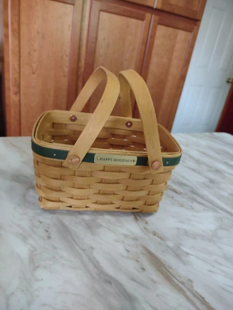 Longaberger 2004 Happy Holidays Basket - Signed Longaberger 2004 Happy Holidays Basket - Signed
