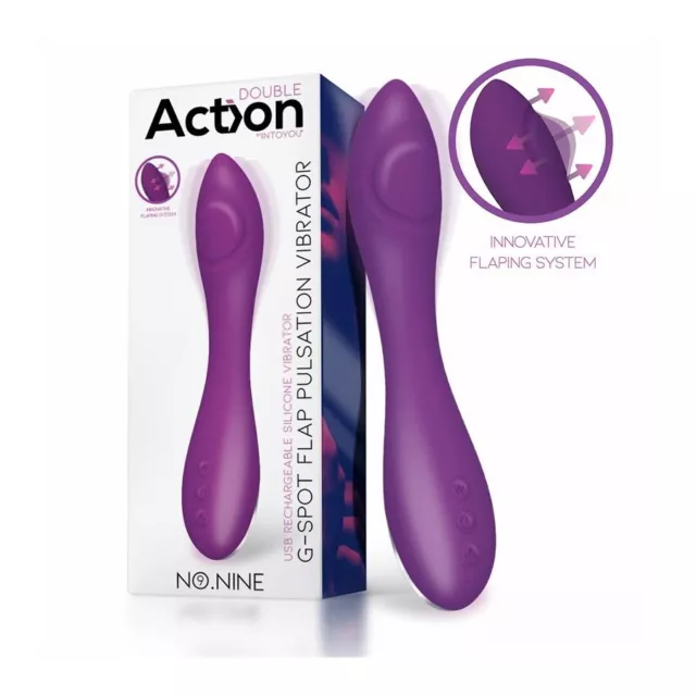 POINT G Vibro G-Spot Flap Pulsator 22cm Violet ACTION