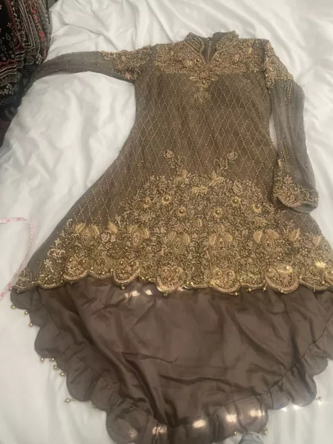 Asian Pakistani Indian Wedding/Partywear Eid Sharara Dress