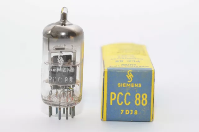 Vintage Siemens PCC88 / PCC 88 Röhre, 7V Version der ECC88, Code #5E, NIB, NOS