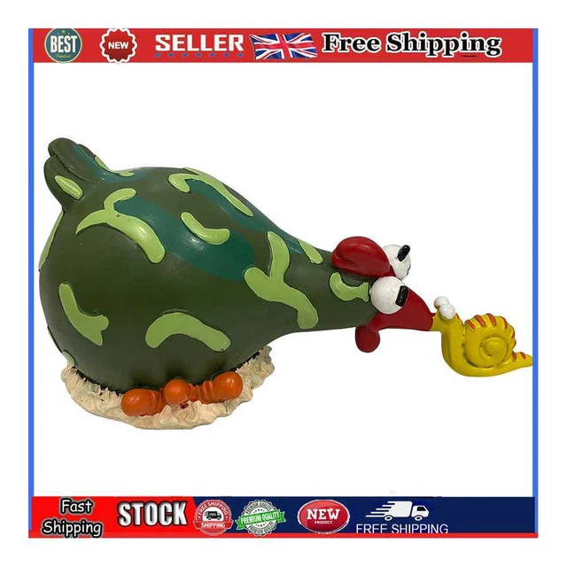 Resin Chicken Statue Funny Cute Chick Figurine Animal Art Sculptures (F)