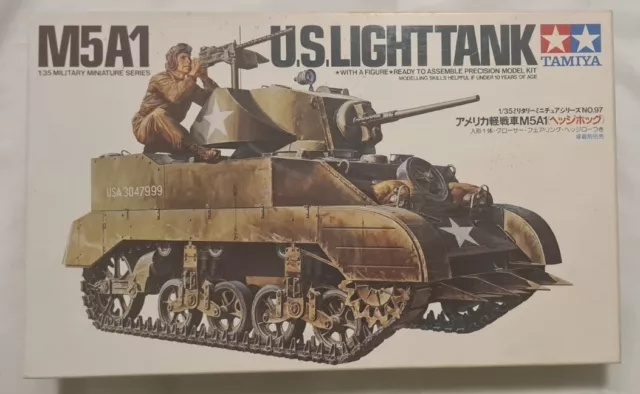 35097 Tamiya 1/35 M5A1 US Light Tank Model Kit