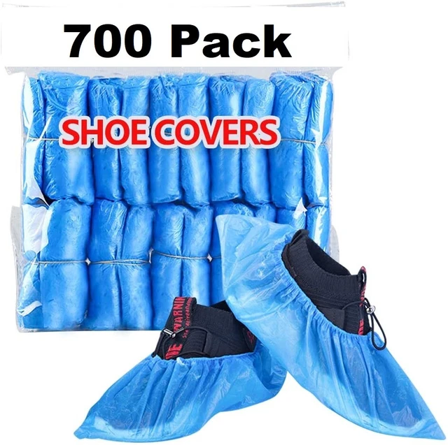 700 Pairs Shoe Covers Disposable Non Slip Waterproof Plastic Shoes Protectors