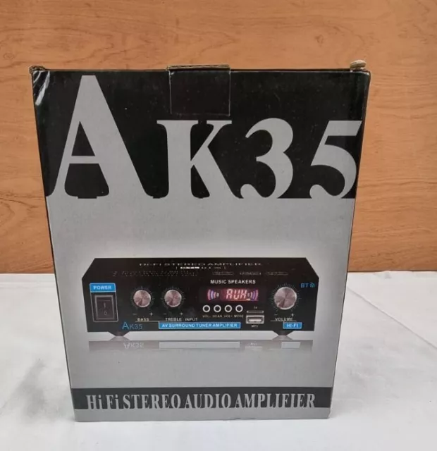 AK35 Hi-Fi Stereo Audio Amplifier, Mini Audio Verstärker, mit Bass-Treble