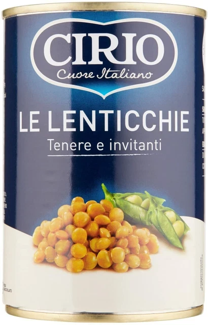 Cirio - Lenticchie, Tenere e invitanti - 12 pezzi da 410 g [4920 g]