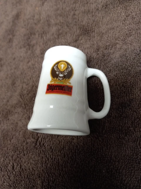 Vintage Jagerfest 1999-2000 Jagermeister Miniature Stein Shot Glass Deer
