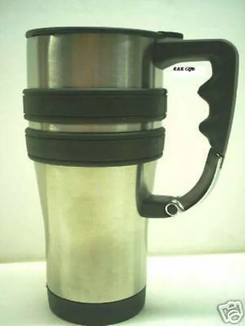 Stainless Steel Travel Mug Two Pak 16 Oz.Coffee Kitchen Dining Serving Pieces