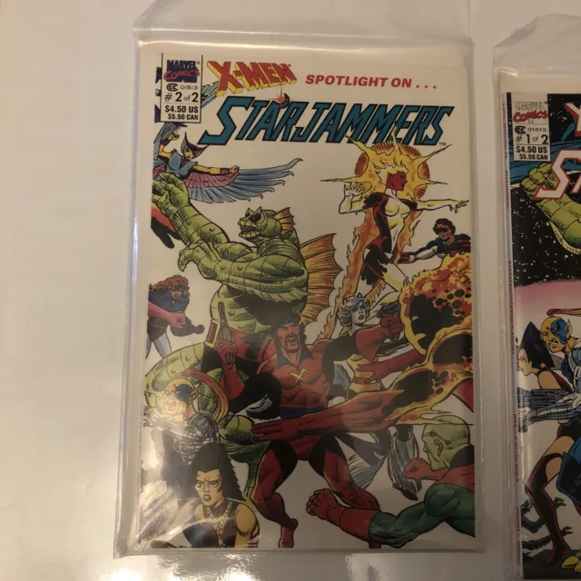 X-Men Spotlight on the Starjammers #1-2 (1990) COMPLETE series Marvel Comics FVF 3