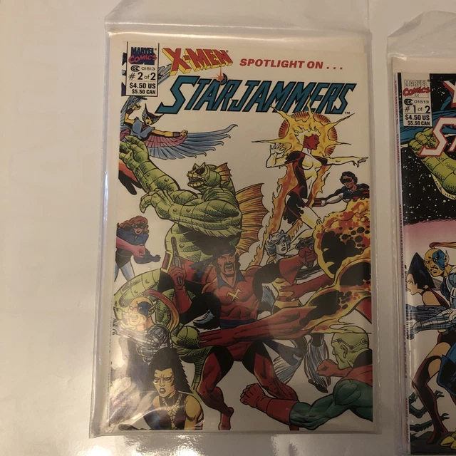 X-Men Spotlight on the Starjammers #1-2 (1990) COMPLETE series Marvel Comics FVF 3