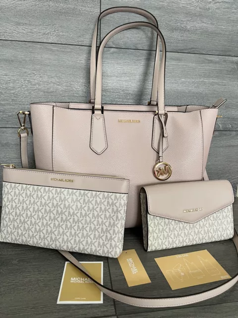 BOLSO DE MANO MICHAEL KORS KIMBERLY LG 3 EN 1 POLVO RUBOR mujer rosa EUR 343 77 PicClick ES