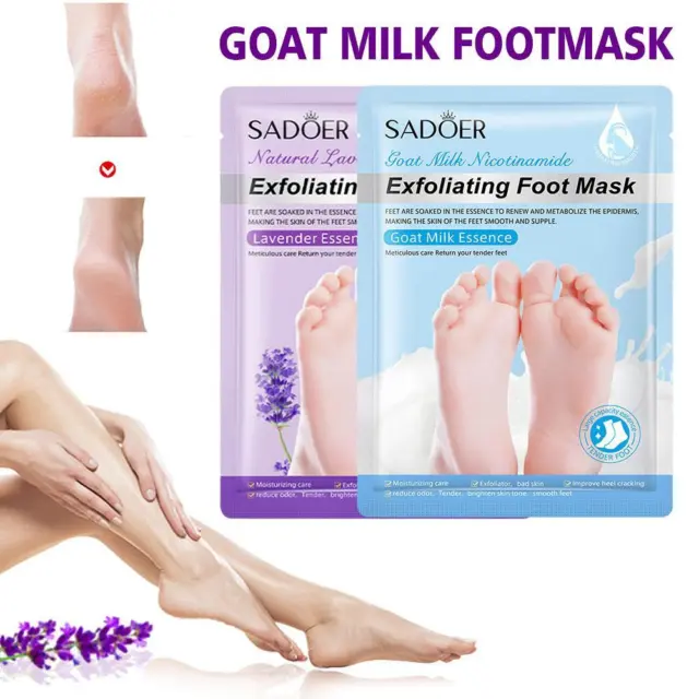 Exfoliate Foot Peel Goat Milk Hydrating Moisturizing Foot Tool Foot Masque C6M7