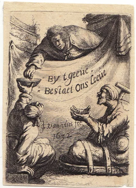 Jan Gillisz (Georg) Van Vliet, Beggars, 3 Kupferradierungen, 1632