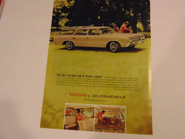 1964 OLDSMOBILE VISTA-CRUISER STATION WAGON print ad