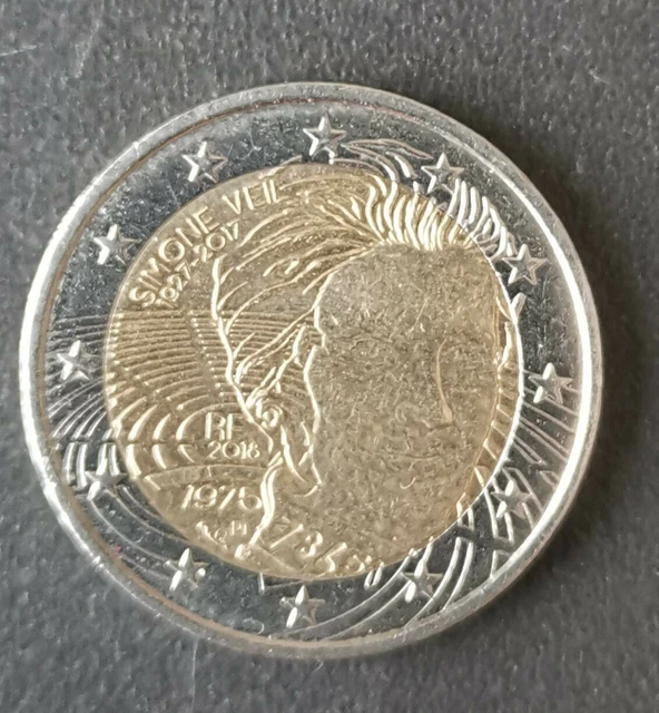 Pièce de 2 euros commémorative : Simone Veil République Française 2017