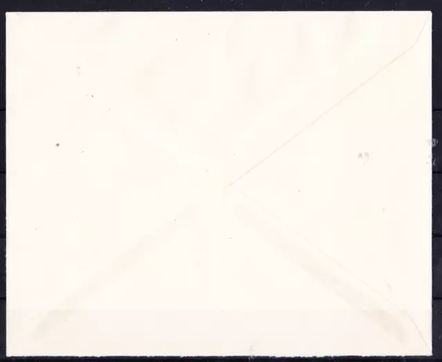 Bund Posthorn, 2 Pf, Mi. 123 im senkr. Paar auf Drucksache Paquebot von Schweden 2