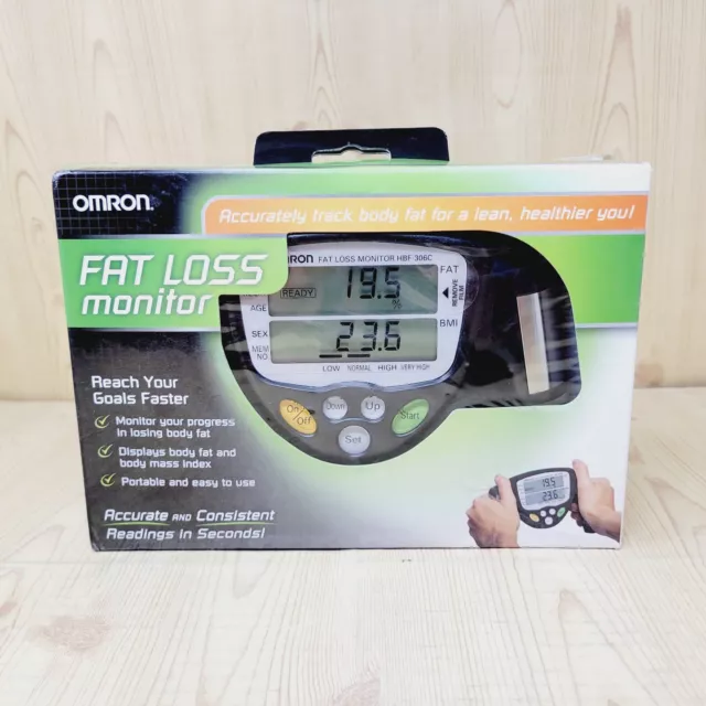 Omron HBF-306C Handheld Body Fat Loss Monitor New