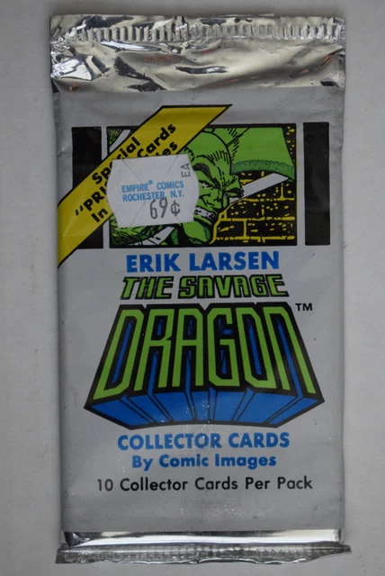 The Savage Dragon Erik Larsen 1992 Comic Images Factory Sealed 10 Card Pack