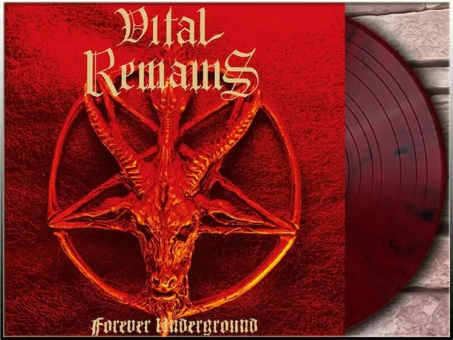 VITAL REMAINS - Forever Underground LP (RED-BLACK Vinyl,limited 500 Copies) NEW