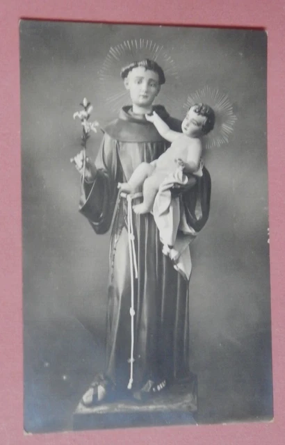 lecce, scultura LUIGI GUACCI, S. Antonio,antica, fp, non vg