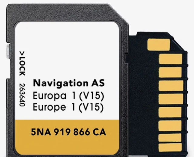 Carte SD Navigation Volkswagen RNS315 Europe West V12 - 3AA051866BE - Mise à Jour GPS Officielle