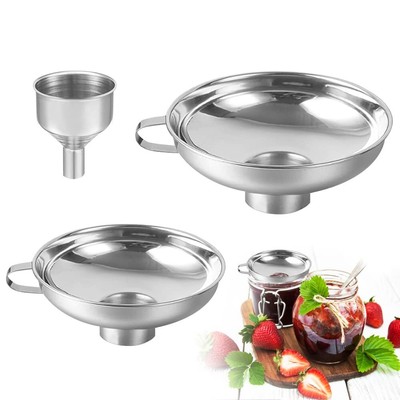 Imbuto Strumento Di Cucina Per Marmell Fagioli 1pcs Imbuto Ampia Bocca in Acciaio Inox Per Marmell Oli Imbuto Con Maniglia Per Normali E Bocca Larga Lattine Regolari Polvere 