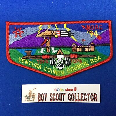 Boy Scout OA Topa Topa Lodge 291 1994 NOAC Order Of The Arrow Flap Patch