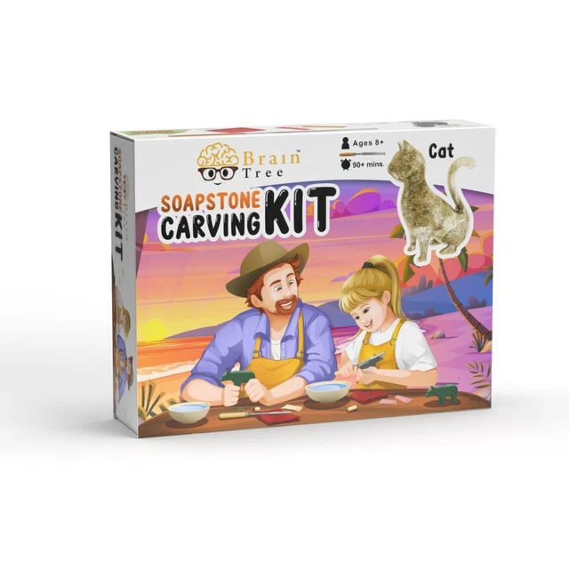 Kit artesanal de talla de piedra jabonosa