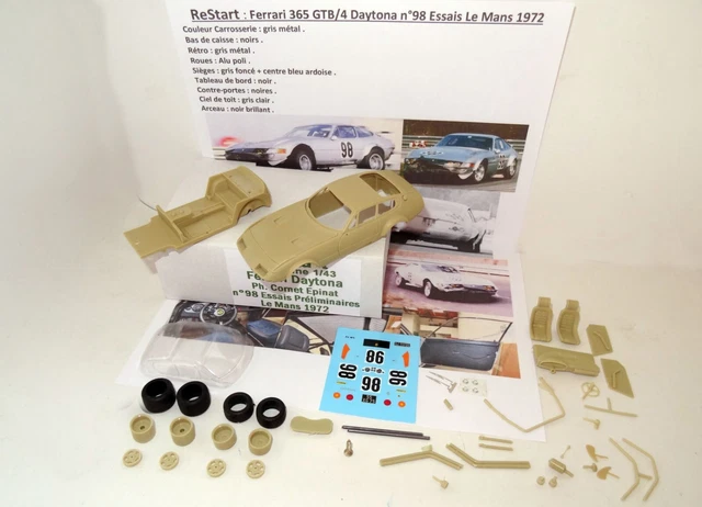 Alfa Romeo - 33.3 TT Set Le Mans 1972 - M4 - 1/43 - Autos Miniatures