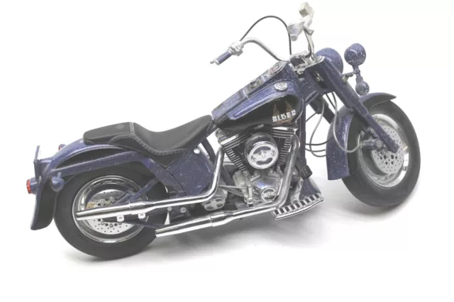 Franklin Mint Harley Davidson Fatboy Biker Blues Motorcycle 1:10 Diecast Replica