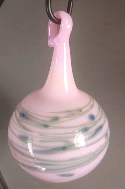 Hand Blown Glass Ornament Ball . Self Representing Artist (SRA) 2