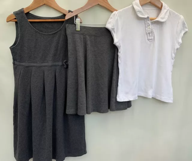 Girls Bundle school uniform dress skirt blouse age 9-10 years george M&S