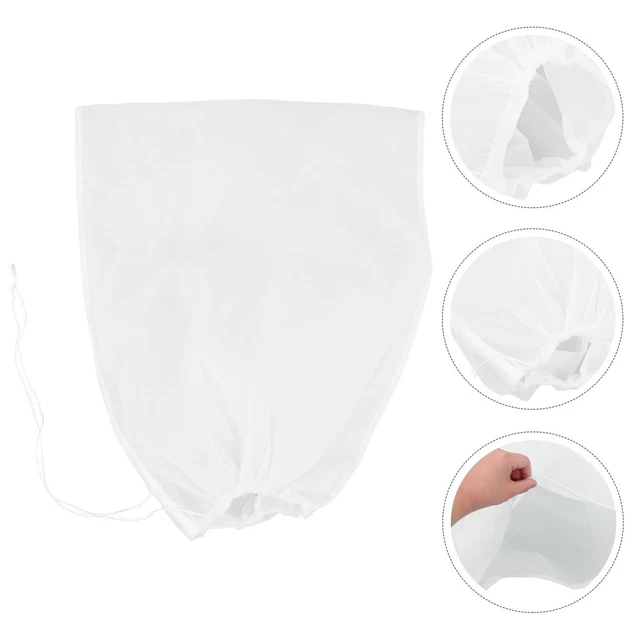 Lot De 4 Sacs En Étamine Lait De Noix - Passoires Mousseline Coton Taille L 30,5 X 35,6 Cm