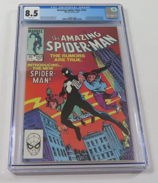 Amazing Spider-man #252 CGC 8.5 WP Marvel  1ST Black Suit Amazing Fantasy Homage