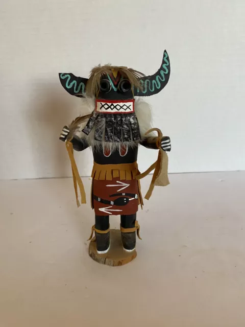Kachina “Angry” Signed By CJ. 6.5” Tall.  Please Read About Damage In Desc.