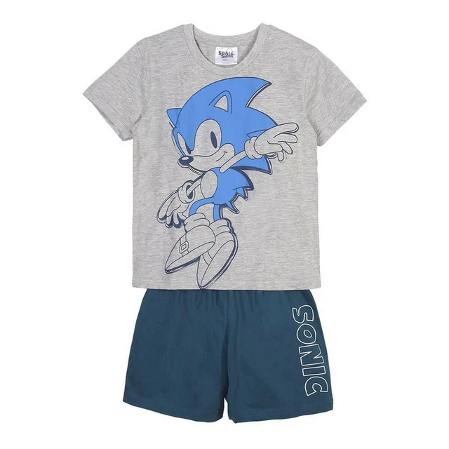 Schlafanzug Für Kinder Sonic Grau