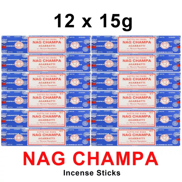 Nag Champa Sai Baba Satya Agarbatti Incense Sticks Meditation Aroma Fragrance