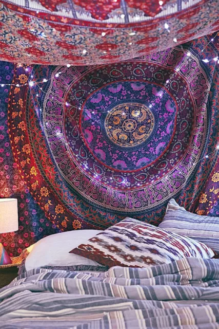 Mandala Colgante De Pared Tapiz Sábanas Manta De Picnic Indio Cobertor Hippie