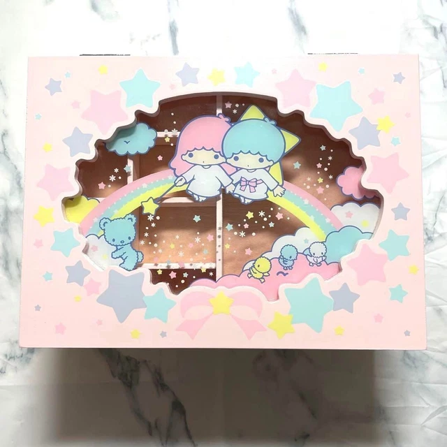 Sanrio Little Twin Stars Vintage Trinket Box Drawers Jewelry Box Kiki Lala