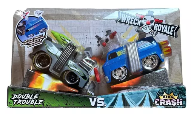 Wreck Royale confezione da due doppi problemi vs King Crash MGA intrattenimento da collezione