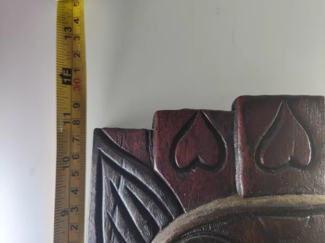 Hand Carved Wooden Tribal Elephant Mask - Burma Myanmar 3