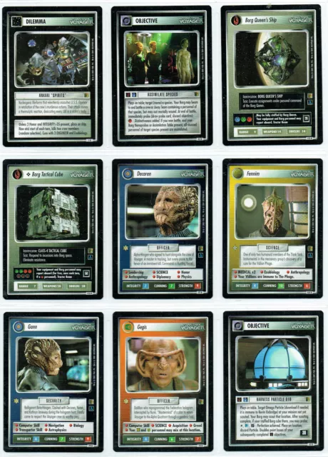 Star Trek Ccg The Borg Complete Set Of 20 Rare Cards