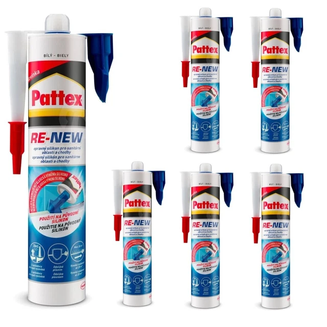 Sanitari silicone bianco antimuffa cucina bagno piastrelle 6x sigillante bianco 280 ml