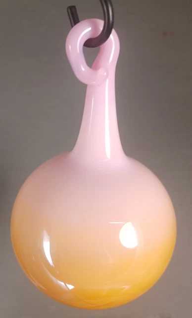 Hand Blown Glass Ornament Ball . Self Representing Artist (SRA)