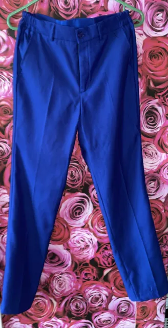 Trousers Suit Royal Blue boys Age 13 Prom wedding formal suit 5 piece set